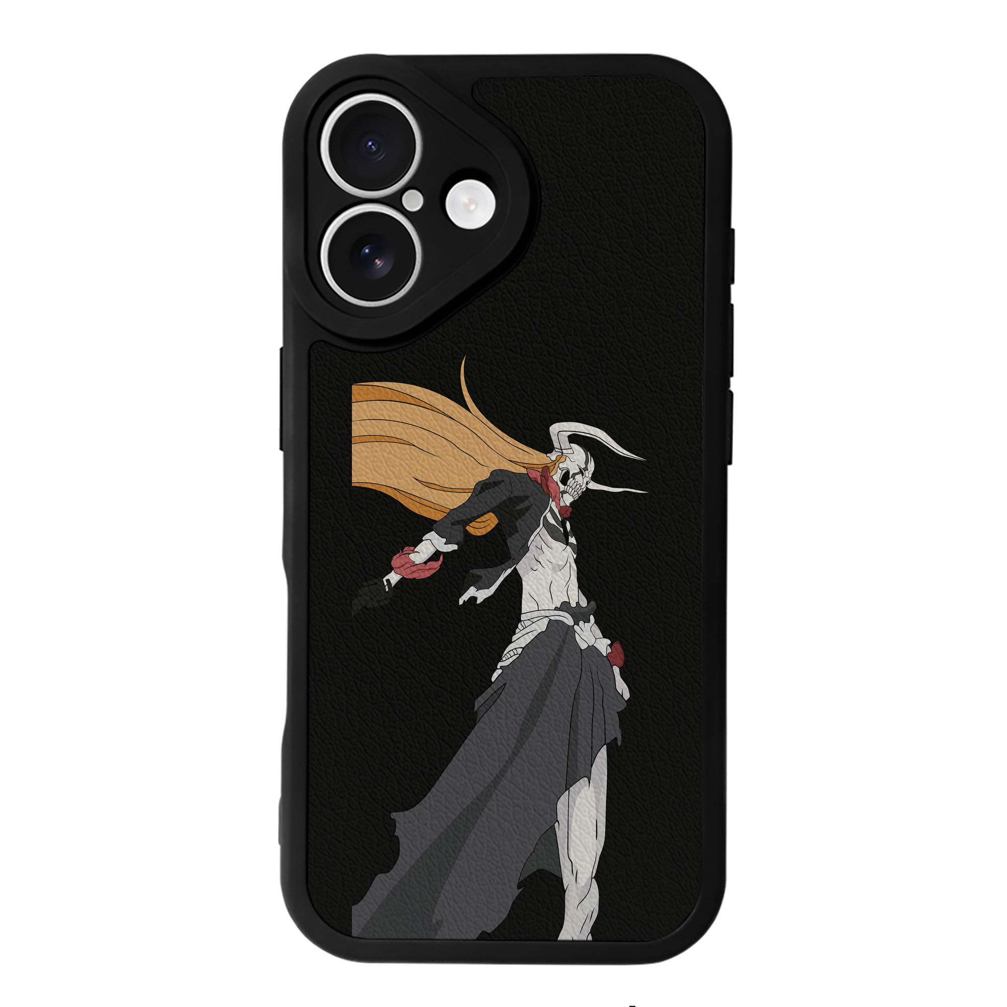 ブリーチ 黒崎一護（くろさき いちご）BLEACH Kurosaki Ichigo 【iPhone 16シリーズ対応】シリコンスマホケース（レザー調） 材質：シリコン